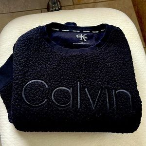 Black.  Calvin Klein Sherpa